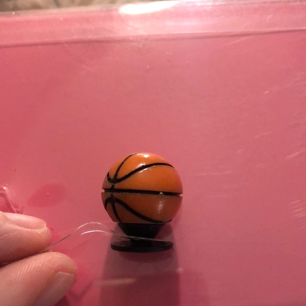 🌈5 for $10 NWT 3D Basketball Jibbitz Charm